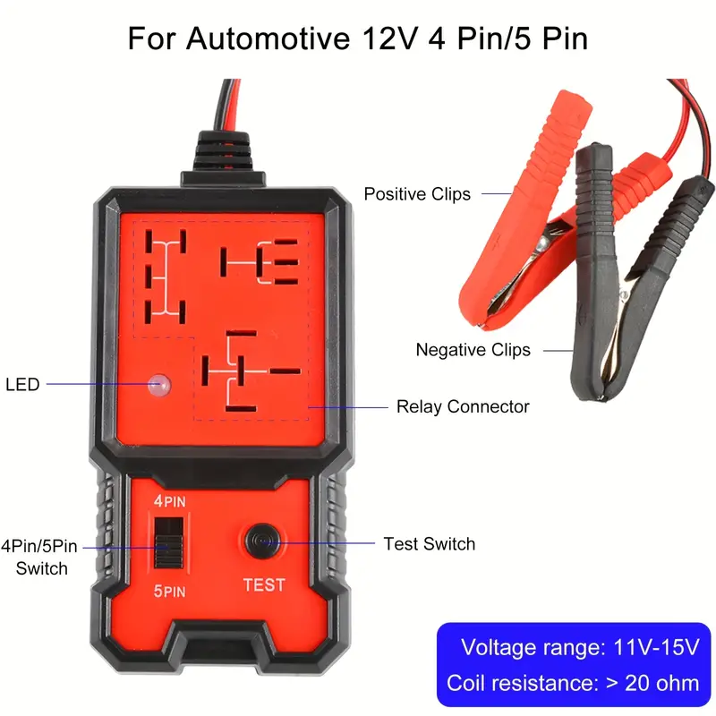 Relaydo™ - 12 V-os autós relé teszter