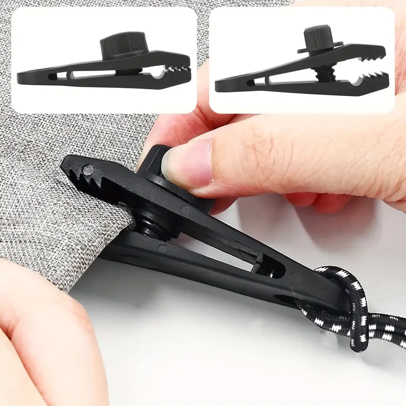 CampGrip™ – Kemping- és kerti rögzítőbilincsek (10 darabos készlet)