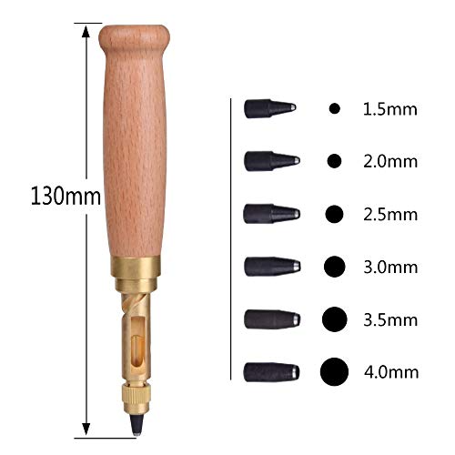 Perforátor 6 hegyes méretű, 1,5-4 mm