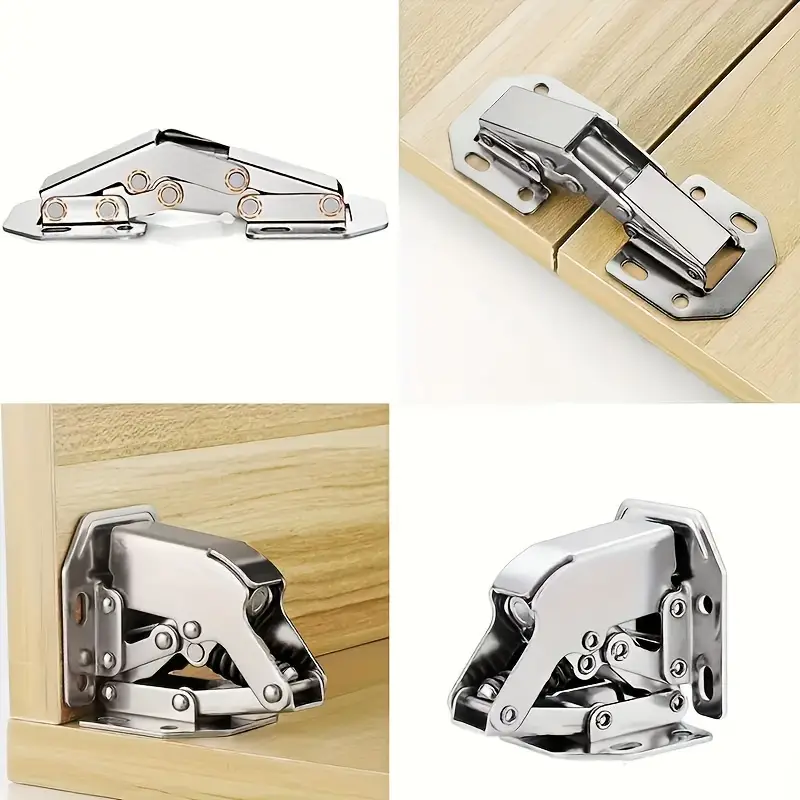 FlexHinge™ – 10 darabos polírozott fém zsanérkészlet bútorajtókhoz