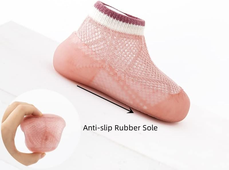 TinySteps™ - Légáteresztő, csúszásgátló zokni gyerekeknek, hálós kialakítású, talppal