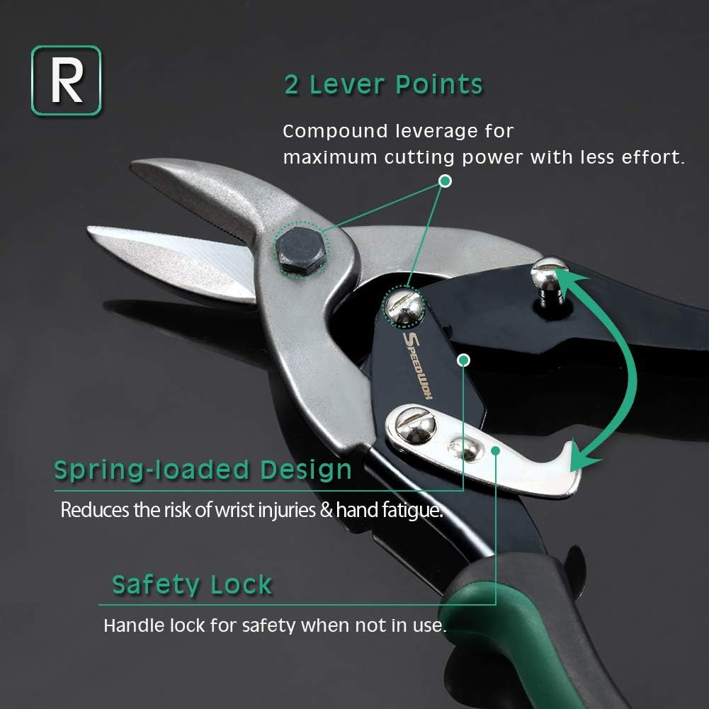 MetalPro™ - 25 cm-es repülőolló, egyenes vágású
