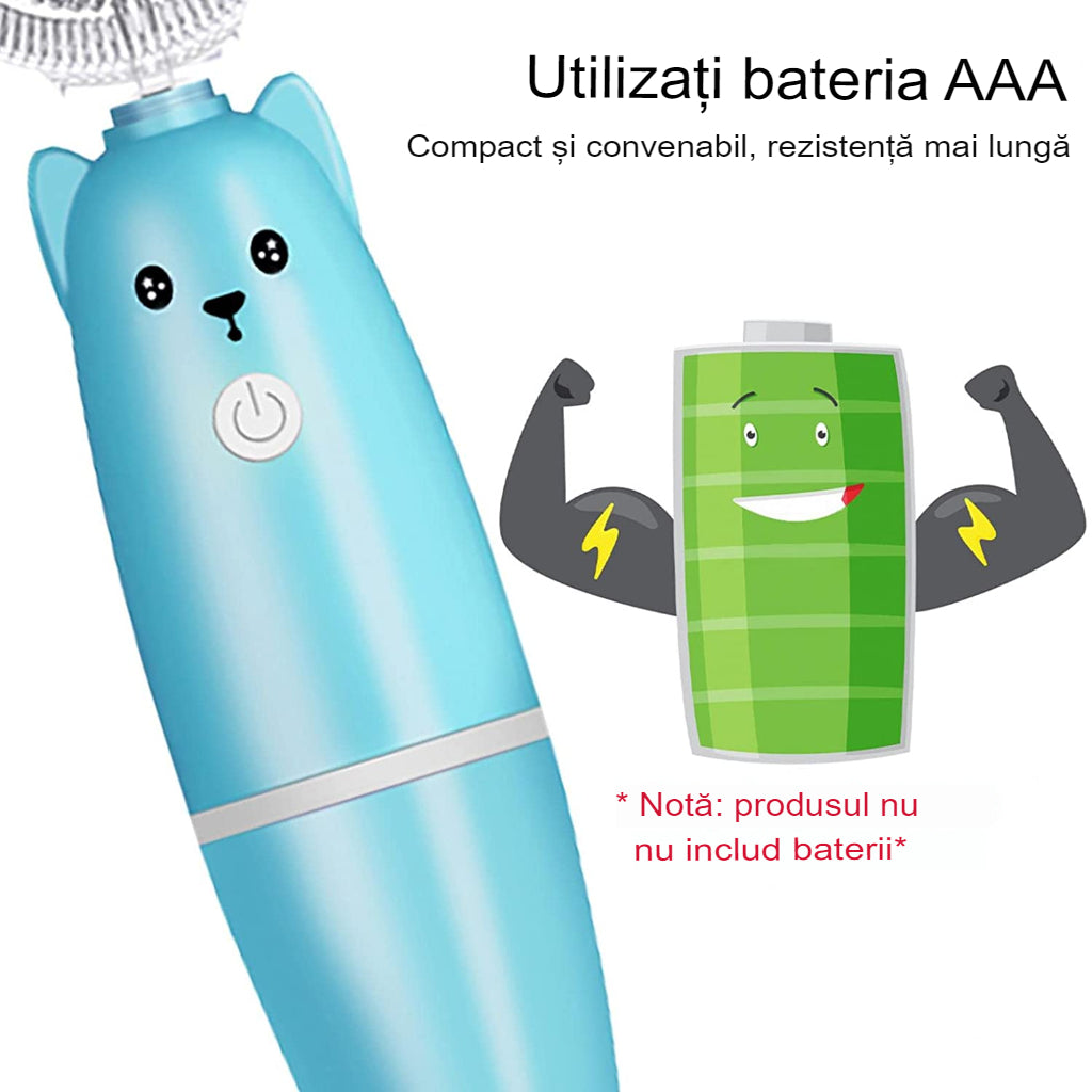 "U" alakú elektromos fogkefe🔥 1+1 AJÁNLAT Rendelj 1-et és kapsz 2-t🔥!