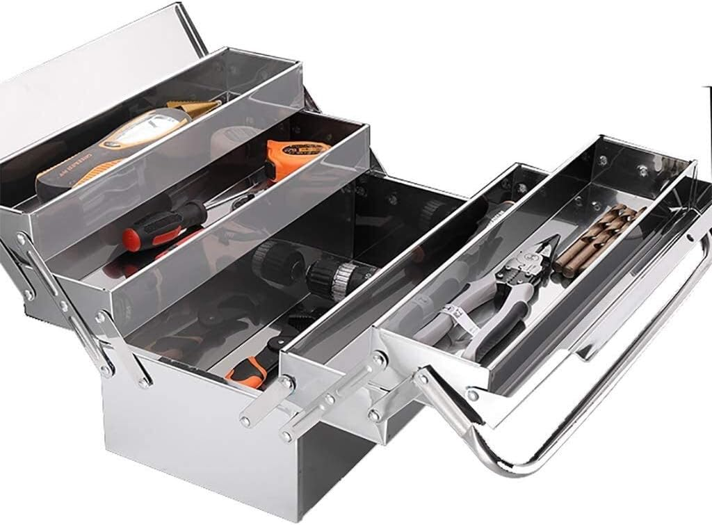 SteelFold Pro – Rozsdamentes acél összecsukható szerszámosláda