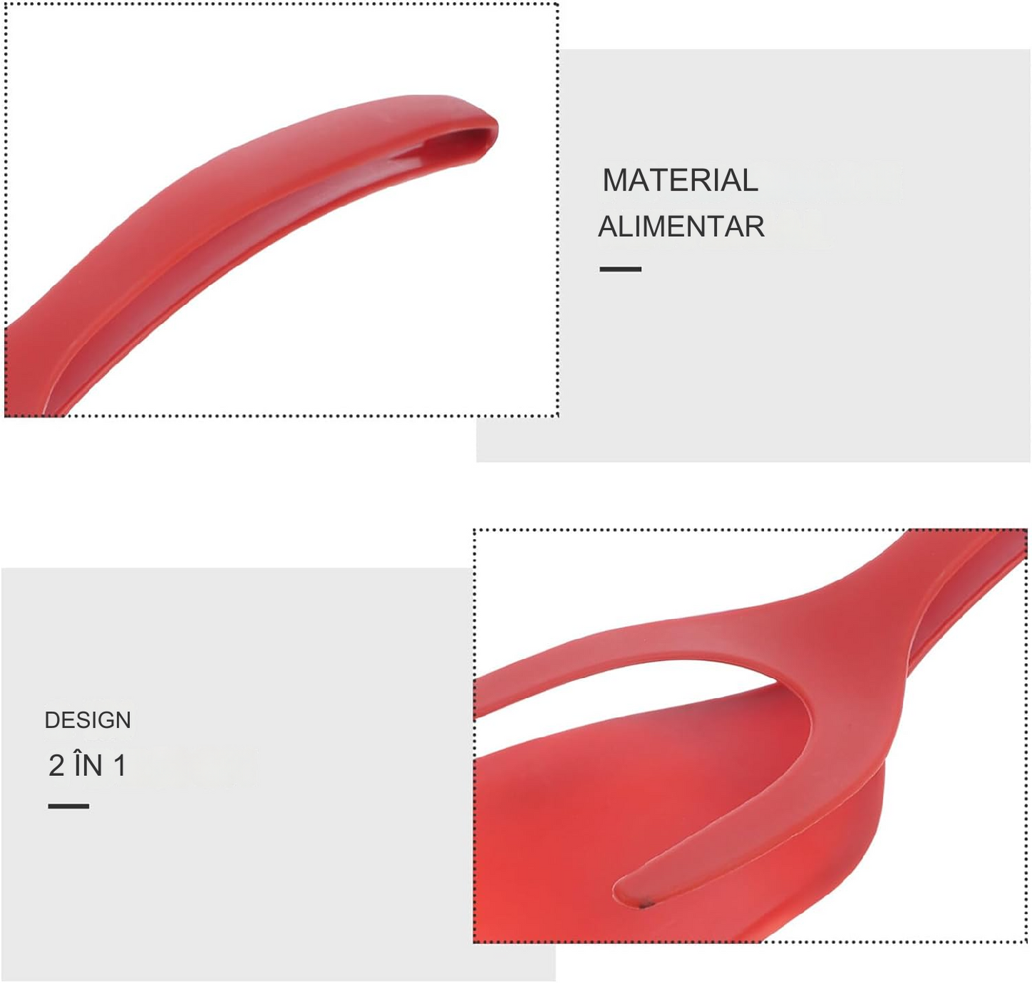 2 az 1-ben megfordítható tapadásmentes spatula