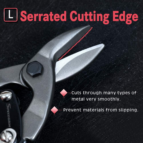 MetalPro™ - 25 cm-es repülőolló, egyenes vágású