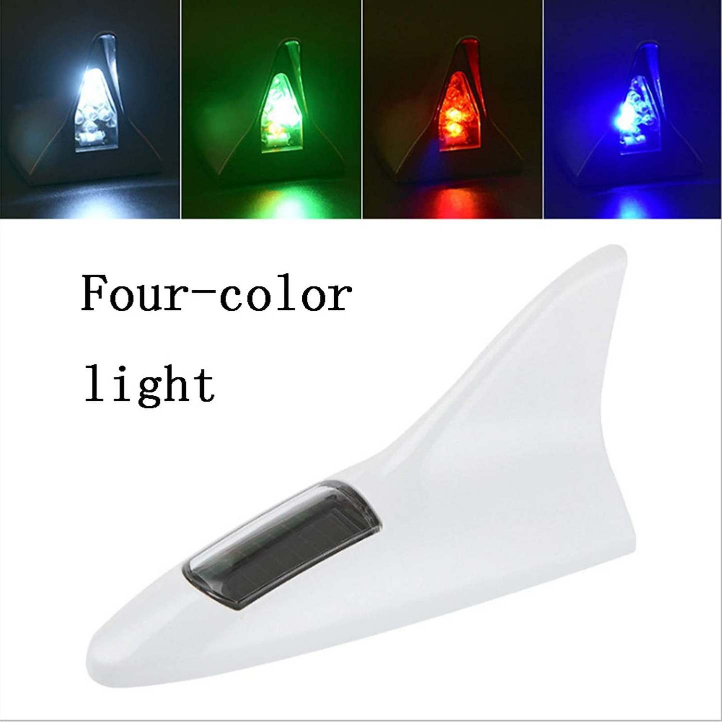 SharkGlow™ - Cápauszony antenna napelemes LED lámpával és ütközésgátló funkcióval