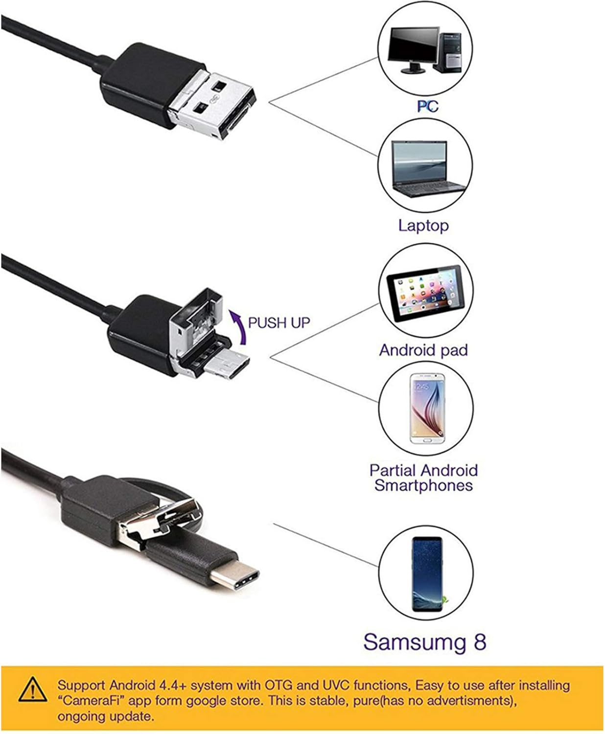 EndoFlex™ 3 az 1-ben HD – USB szonda 5,5 mm, 5 m