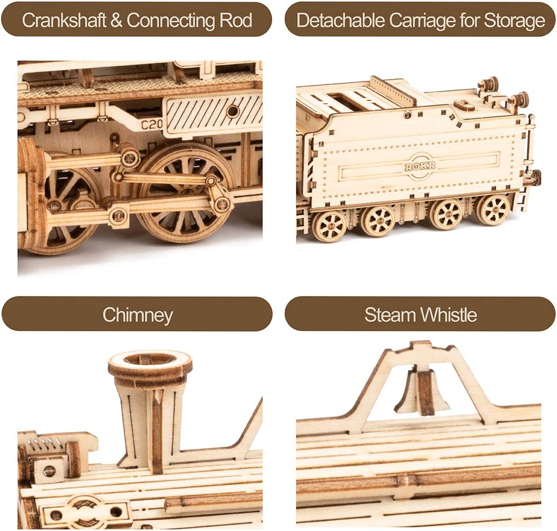 3D-s fából készült puzzle felnőtteknek-mechanikus