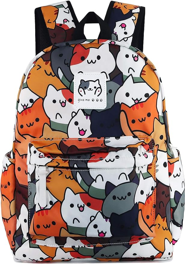 Modern, anime-stílusú cica hátizsák