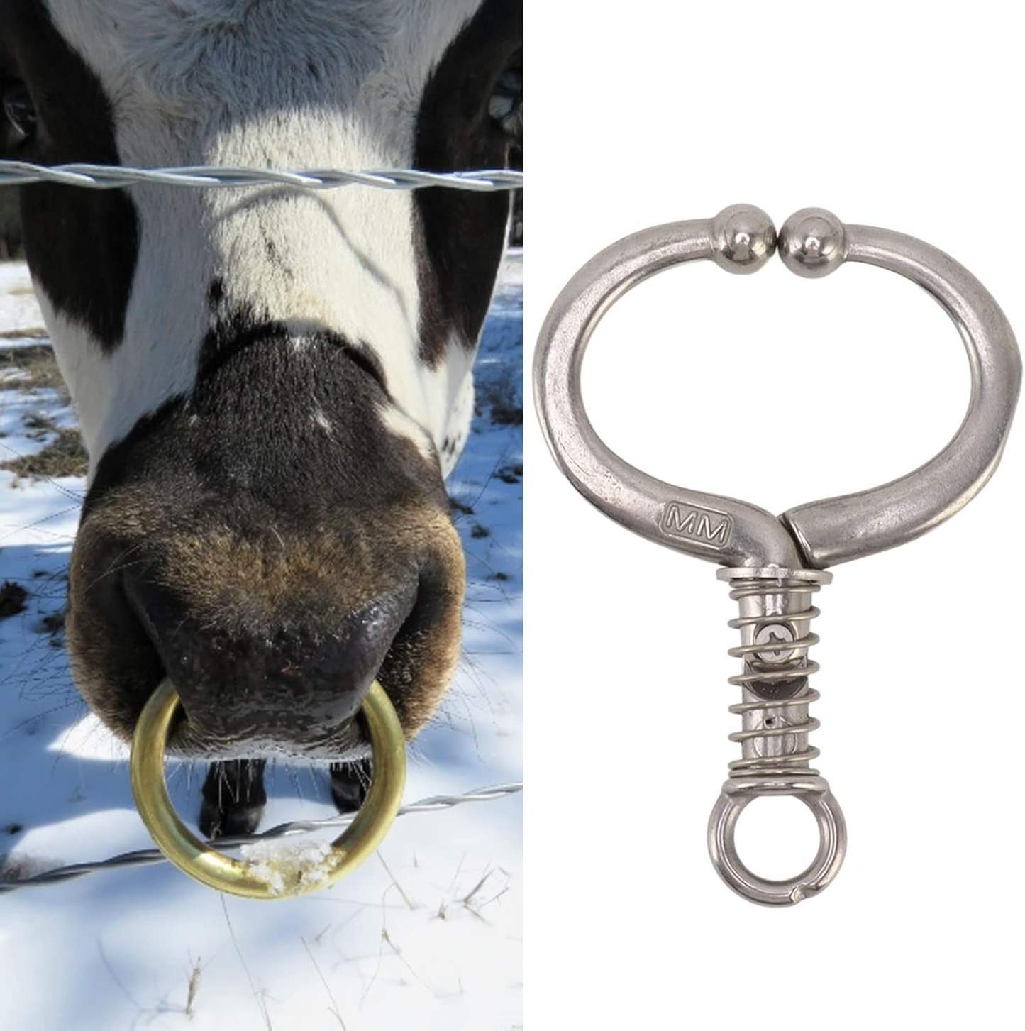đ„1+1 AJĂNLATđ„PROFARMâą Rozsdamentes acĂ©l orrgyƱrƱ masnival szarvasmarhĂĄknak