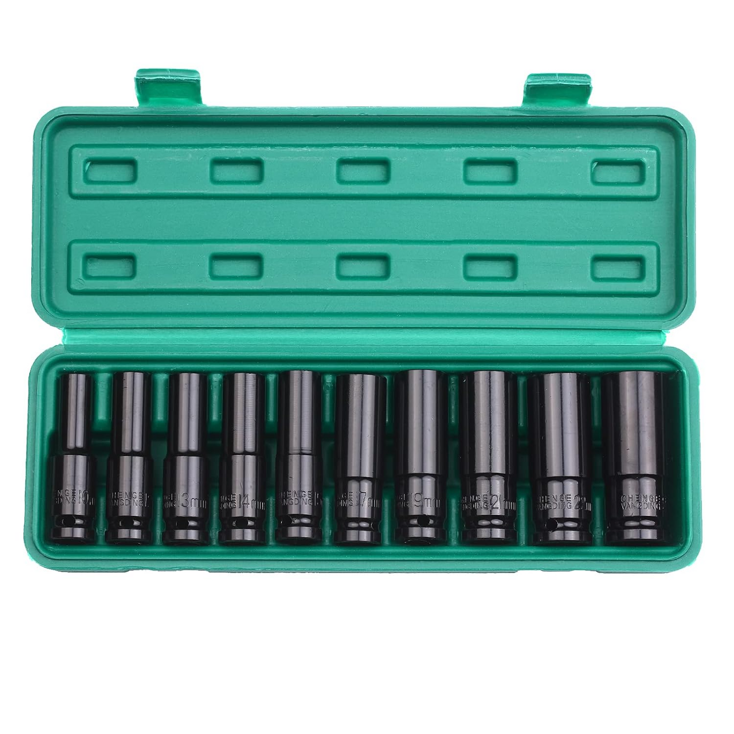 Hatszögletű foglalat készlet, 10-24 mm, 10 darabos készlet