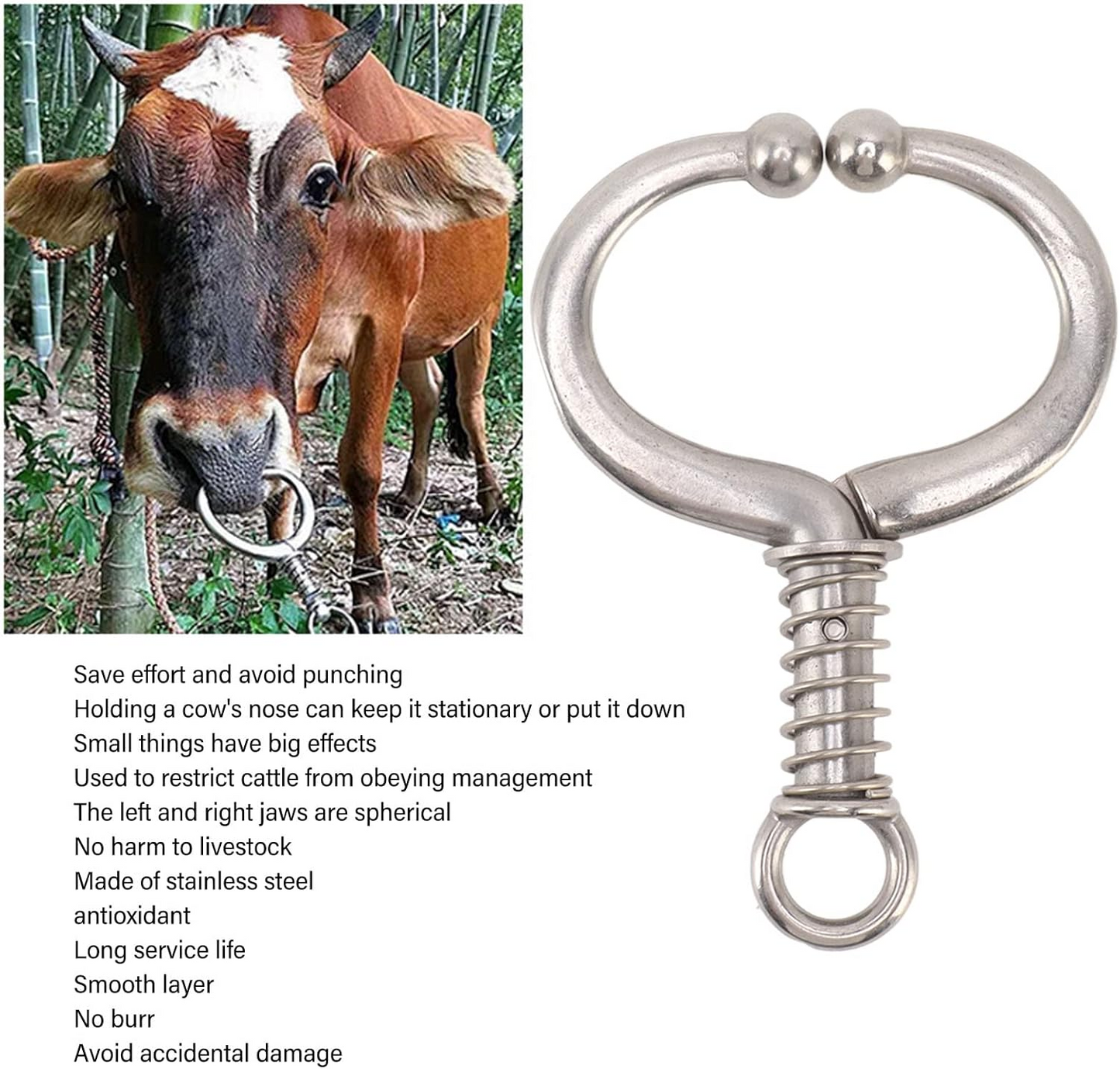 đ„1+1 AJĂNLATđ„PROFARMâą Rozsdamentes acĂ©l orrgyƱrƱ masnival szarvasmarhĂĄknak