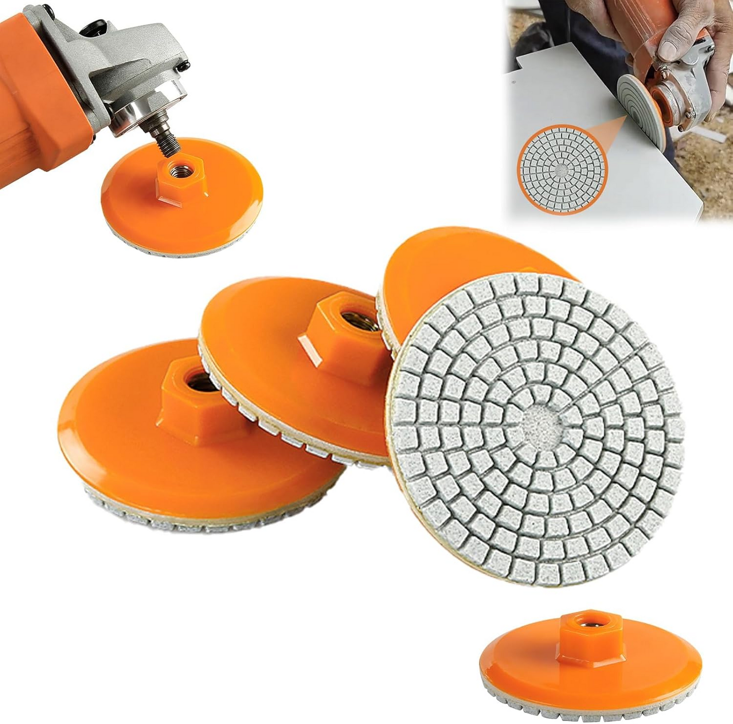 StoneGlide™ - 3 darabos csiszolókorong készlet márványhoz, kőhöz és homokkőhöz