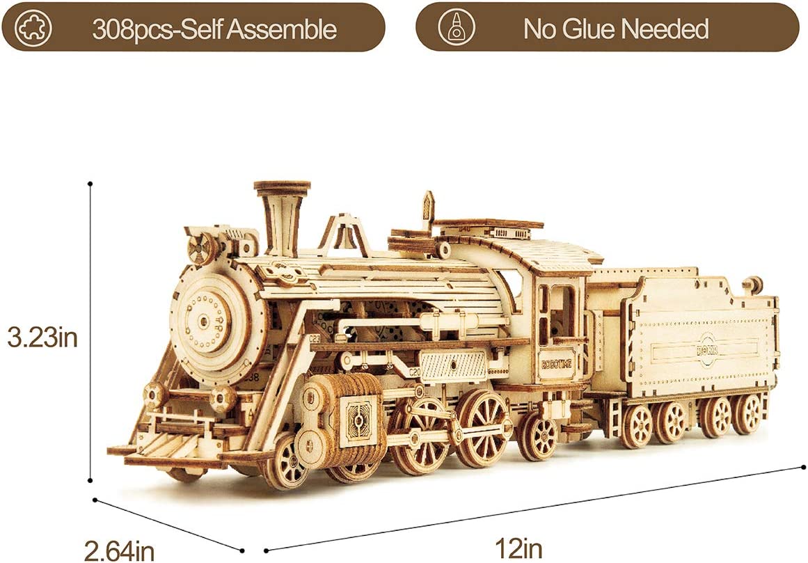 3D-s fából készült puzzle felnőtteknek-mechanikus