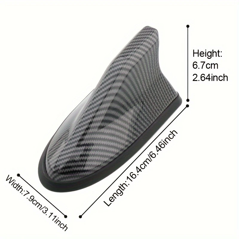 SharkGlow™ - Cápauszony antenna napelemes LED lámpával és ütközésgátló funkcióval