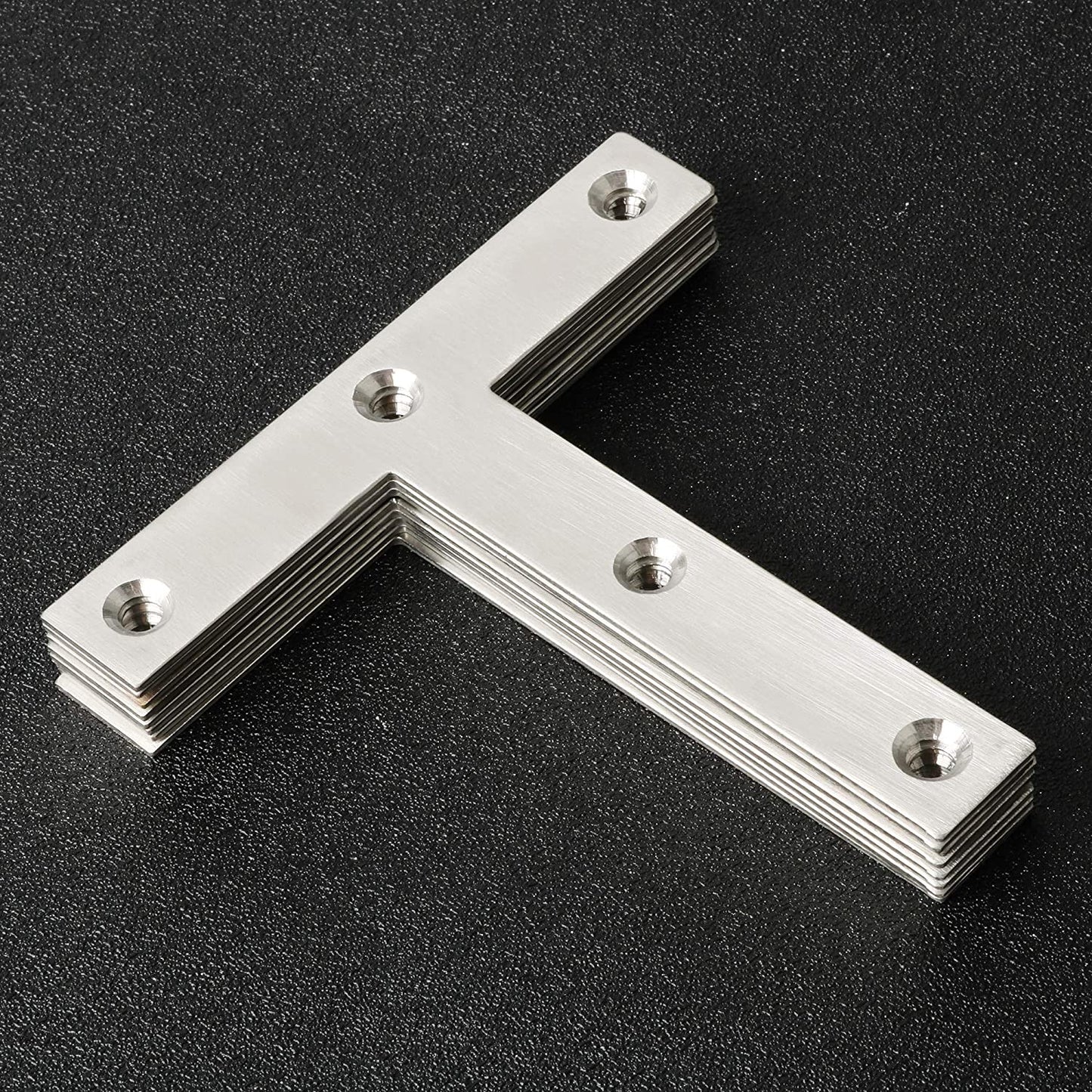 T-alakú rozsdamentes acél javítólapok (80x80mm) 12 darabos készlet
