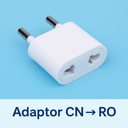 Csatlakozóadapter Kína → Románia (CN - EU, 2 kerek érintkező)