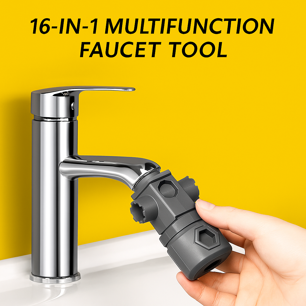 AquaKey™ – 16 az 1-ben mosogató csaptelep kulcs