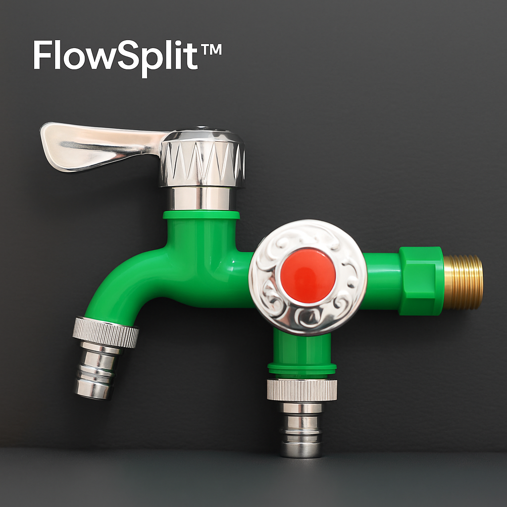 FlowSplit™ – Többfunkciós dupla csaptelep két független kimenettel