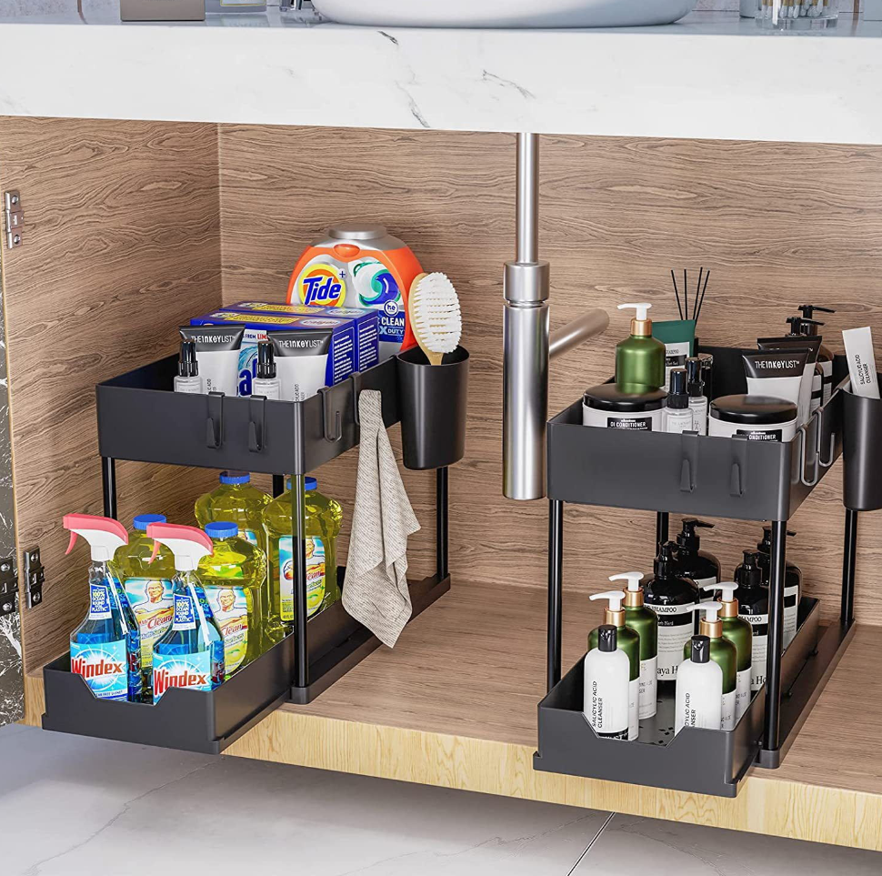 OrganizePlus™ 2 szintes konyhai rendszerező csúszó fiókokkal