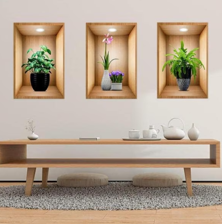 Artzura™ 3 db-os 3D falfestmény szett (40x60cm)
