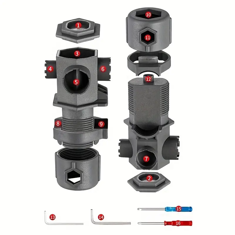 AquaKey™ – 16 az 1-ben mosogató csaptelep kulcs
