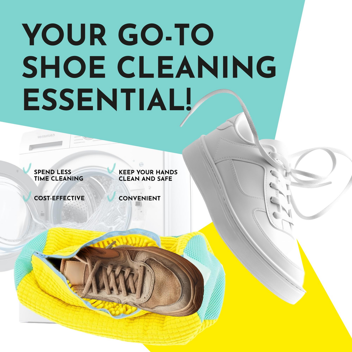 CleanMate™ - Professzionális cipőmosó zsák