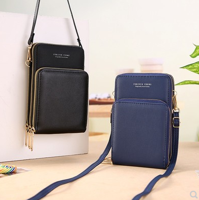 Crossbody táska 4 az 1-ben 3 rekesszel és érintőképernyővel telefonhoz