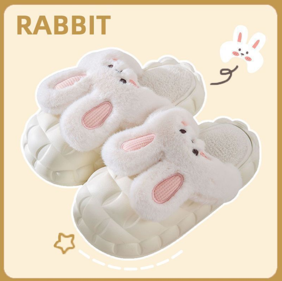 CuteRabbit™ kivehető puffadt papucs