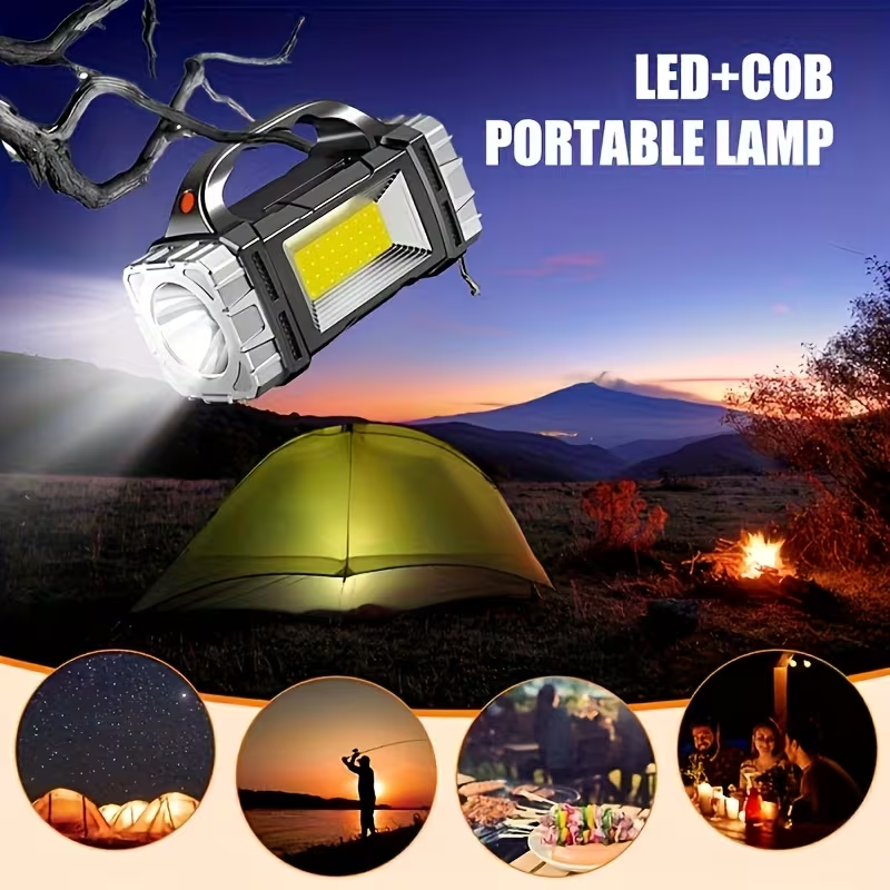 ProFlash™ – többfunkciós zseblámpa napelemes töltéssel és COB LED-del