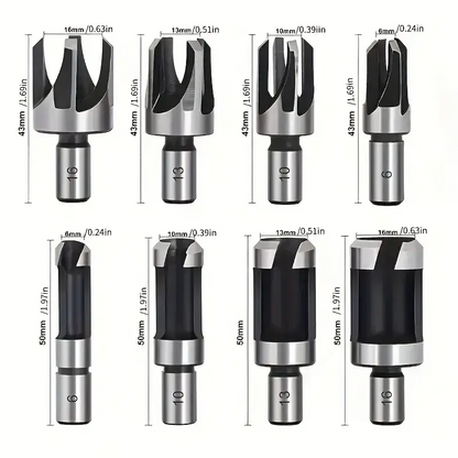 Perforo™ - Fadübel fúrószár készlet (8 darabos)