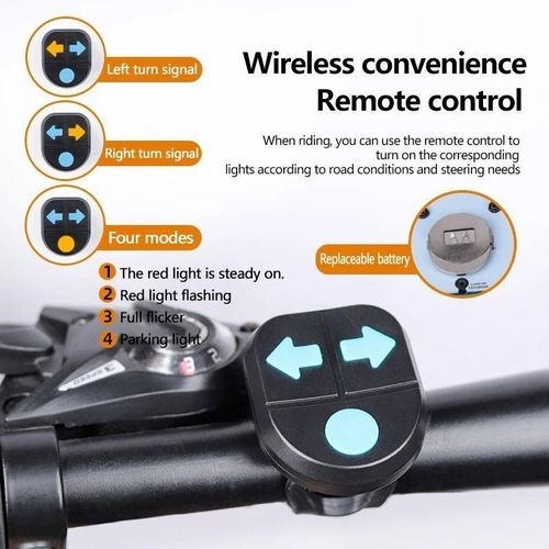 SignalRide™ - LED-es irányjelzős hátsó lámpa távirányítóval kerékpárhoz és rollerhez