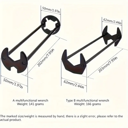 FlexiWrench™ - Multifunkciós villáskulcskészlet szaniterszereléshez és javításhoz