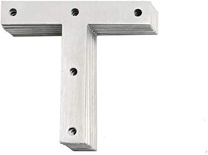 T-alakú rozsdamentes acél javítólapok (80x80mm) 12 darabos készlet