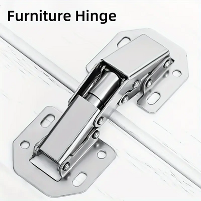 FlexHinge™ – 10 darabos polírozott fém zsanérkészlet bútorajtókhoz