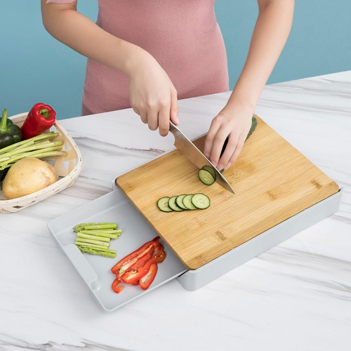 BambooChef™ konyhai aprítógép többfunkciós fiókkal