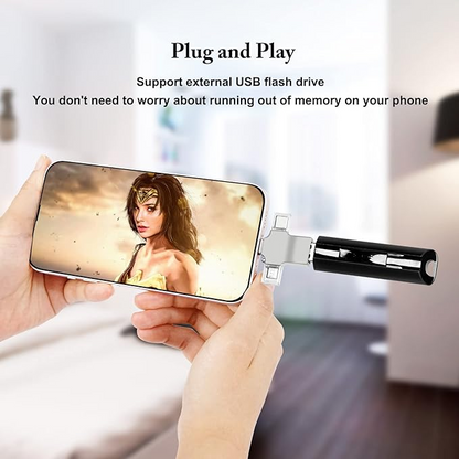 3 az 1-ben USB 3.0 OTG adapter, Micro/USB C-USB adapter, kompatibilis mobiltelefonnal/táblagéppel