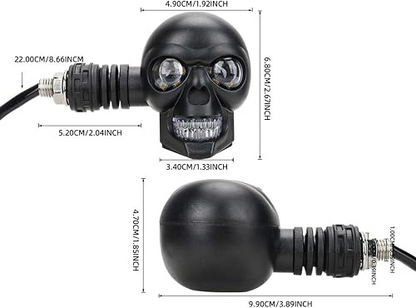 SKULLIX™ - Koponya formájú LED irányjelző motorkerékpárhoz