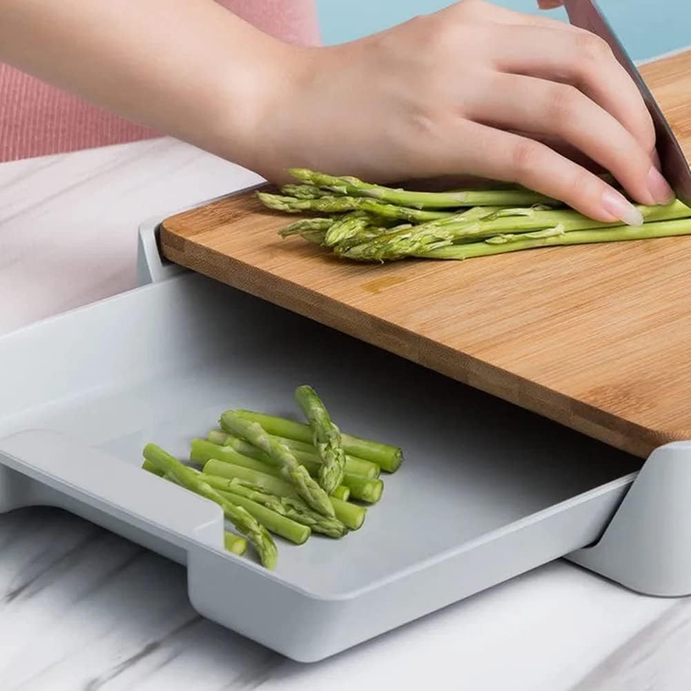 BambooChef™ konyhai aprítógép többfunkciós fiókkal