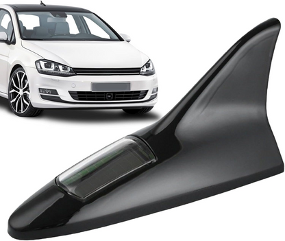 SharkGlow™ - Cápauszony antenna napelemes LED lámpával és ütközésgátló funkcióval