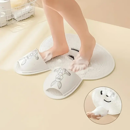 BunnyMat™ - Szilikon lábmasszázs és tisztító szőnyeg