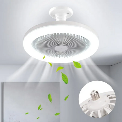 LUMIFAN™ Mennyezeti ventilátor foglalattal, LED-világítással és távirányítóval