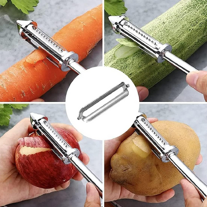 Vegitopia™ - 3 az 1-ben multifunkciós rozsdamentes acél hámozó gyümölcsökhöz és zöldségekhez