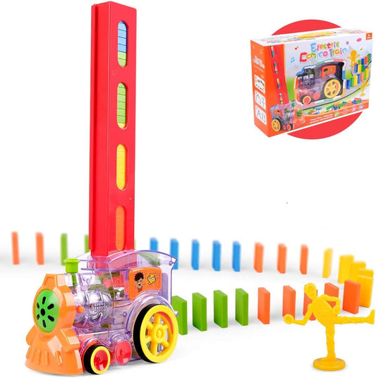 Domino Rally vonat lámpákkal (60 blokk)