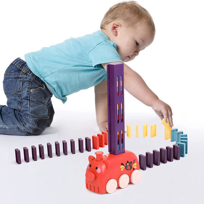 Domino vonat állati dizájnnal