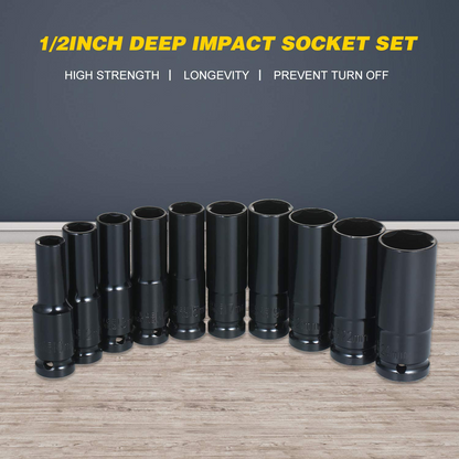 Hatszögletű foglalat készlet, 10-24 mm, 10 darabos készlet