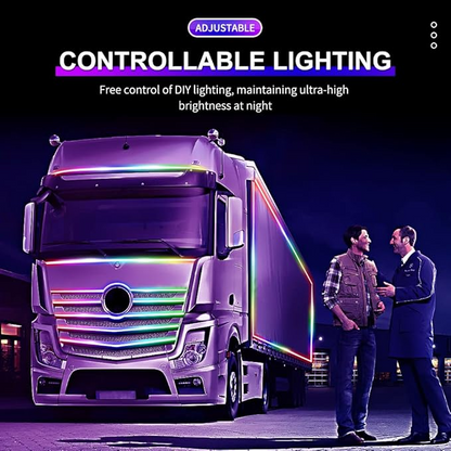 LED-es fénycsík távirányítóval teherautóhoz (1 m)