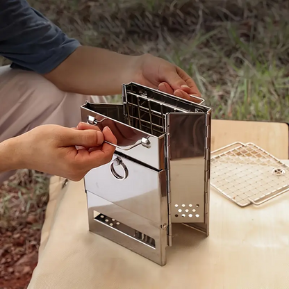 NomadGrill™ Mini Grill kempingezéshez és utazáshoz