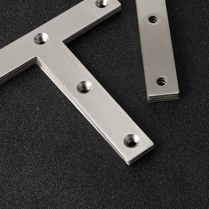 T-alakú rozsdamentes acél javítólapok (80x80mm) 12 darabos készlet